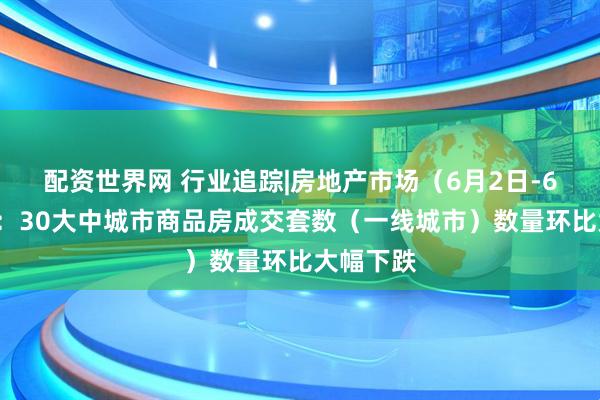 配资世界网 行业追踪|房地产市场（6月2日-6月8日）：30大中城市商品房成交套数（一线城市）数量环比大幅下跌
